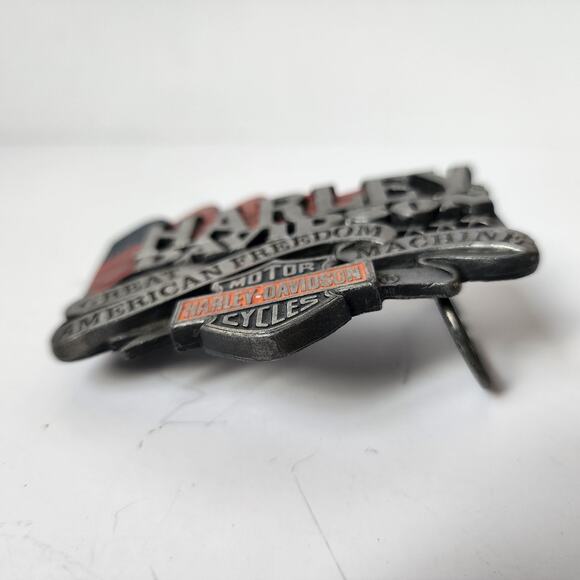 Vintage 1992 Harley-Davidson Motorcycles Belt Buckle Made In USA Harmony Design - Picture 10 of 10